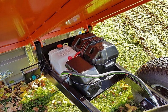 FT-600 wywrotka, kiprowanie elektrohydrauliczne